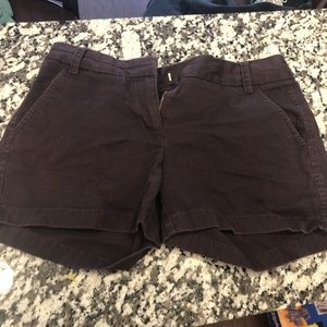 J-Crew Plum Chino Shorts